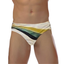 Load image into Gallery viewer, VERTVIE 2020 Summer Patchwork Swim Trunks Men's Brief Swimsuit Low Rise Quick Dry Beachwear Swimwear Bikini Briefs Surf Shorts