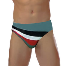 Load image into Gallery viewer, VERTVIE 2020 Summer Patchwork Swim Trunks Men's Brief Swimsuit Low Rise Quick Dry Beachwear Swimwear Bikini Briefs Surf Shorts