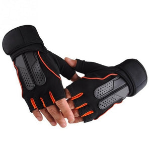 Gym Body Building Training Sports WeightLifting Gloves For Men And Women Fitness Exercise Half Finger Gloves